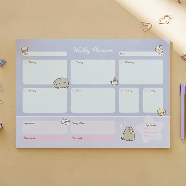 Pusheen - Weekly Planner from the Moments Collection 54 pages A3
