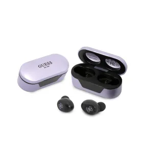 Guess True Wireless Earphones BT5.0 5H - TWS earphones + charging case (purple)