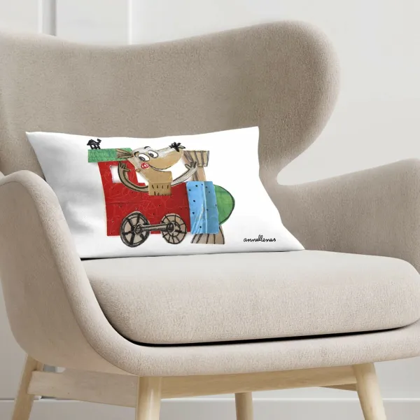 Tyynysuoja Decolores Locomotora Monivärinen 30 x 50 cm