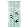Užuolaidos HappyFriday Moshi Moshi Panda Garden Mėlyna 140 x 265 cm
