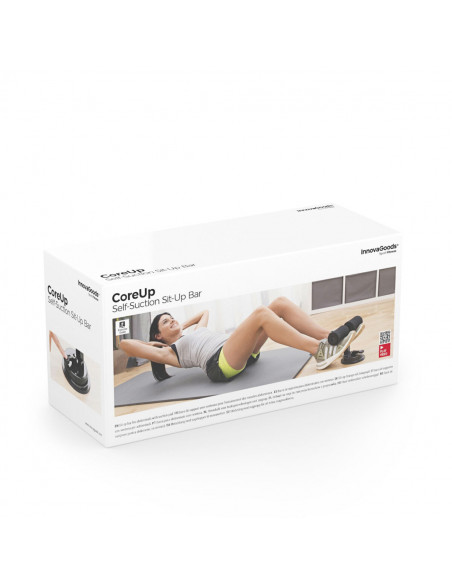 Sit-up Bar for Abdominals with Suction Pad and Exercise Guide CoreUp InnovaGoods