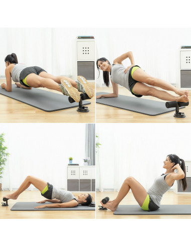 Sit-up Bar for Abdominals with Suction Pad and Exercise Guide CoreUp InnovaGoods