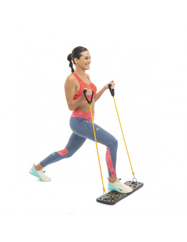 Push-Up Board with Resistance Bands and Exercise Guide Pulsher InnovaGoods