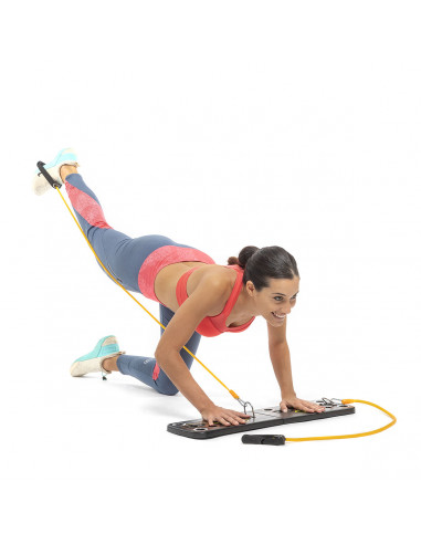 Push-Up Board with Resistance Bands and Exercise Guide Pulsher InnovaGoods