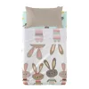 Antklodės užvalkalas be užpildo HappyFriday Moshi Moshi Rabbit family Spalvotas Vaikiška lovytė 2 Dalys