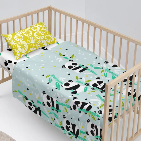 Мешок Nordic без наполнения HappyFriday Moshi Moshi Panda garden blue Синий 2 Предметы