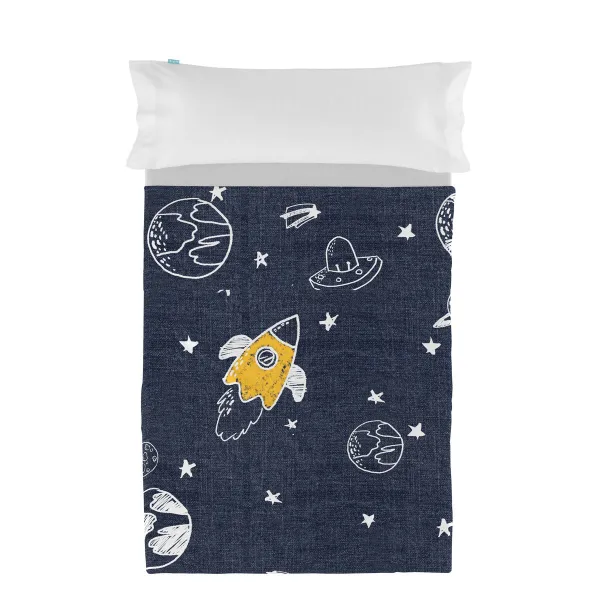 Pussilakana ilman täytettä HappyFriday Mr Fox Starspace Monivärinen Sänky 80/90 2 Kappaletta