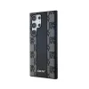 DKNY Leather Checkered Mono Pattern MagSafe - Case for Samsung Galaxy S24 Ultra (Black)