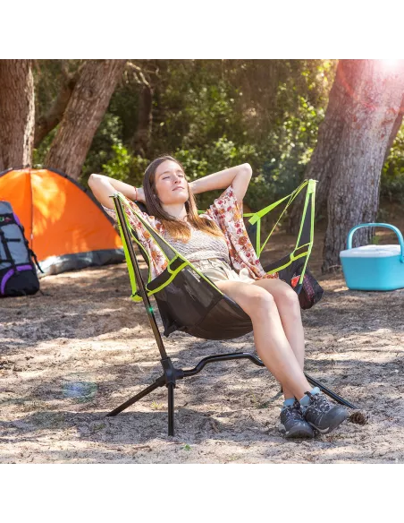 Folding Camping Chair with Swing Kamprock InnovaGoods