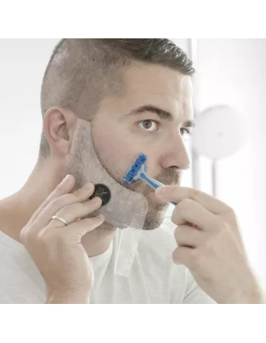 Hipster Barber Beard Template for Shaving InnovaGoods