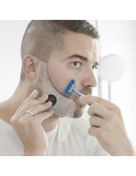 Hipster Barber Beard Template for Shaving InnovaGoods