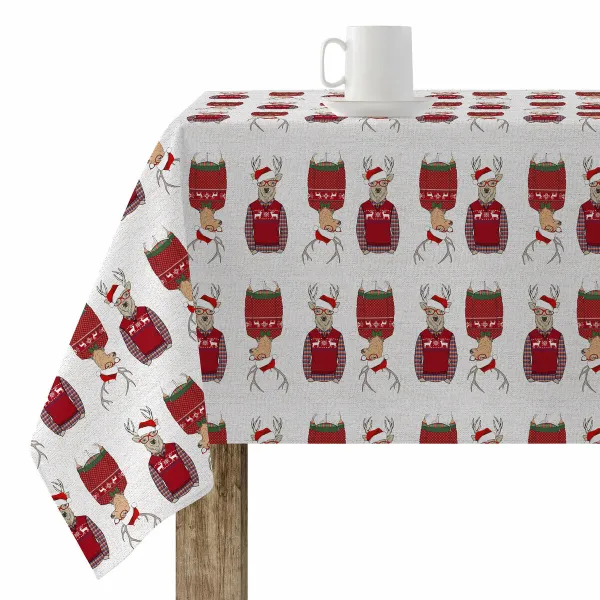 Dėmėms atspari staltiesė Belum Merry Christmas 15 Spalvotas 200 x 150 cm Šiaurės elnias