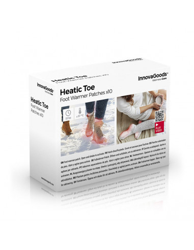 Foot-warming Patches Heatic Toe InnovaGoods 10 Units