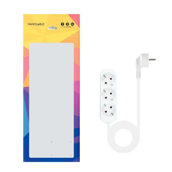 Elektriskā shēma NANOCABLE 10.38.0003-NS Balts 3680 W (1,4 m)