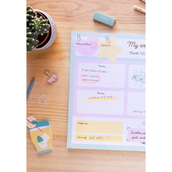 Pusheen - Weekly Planner from the Foodie Collection 54 pages A3