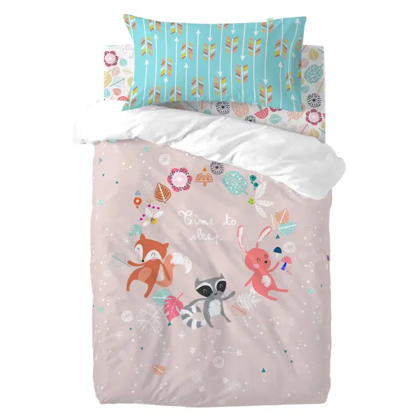 Antklodės užvalkalų rinkinys HappyFriday Moshi Moshi Fantasy Spalvotas Vaikiška lovytė 2 Dalys