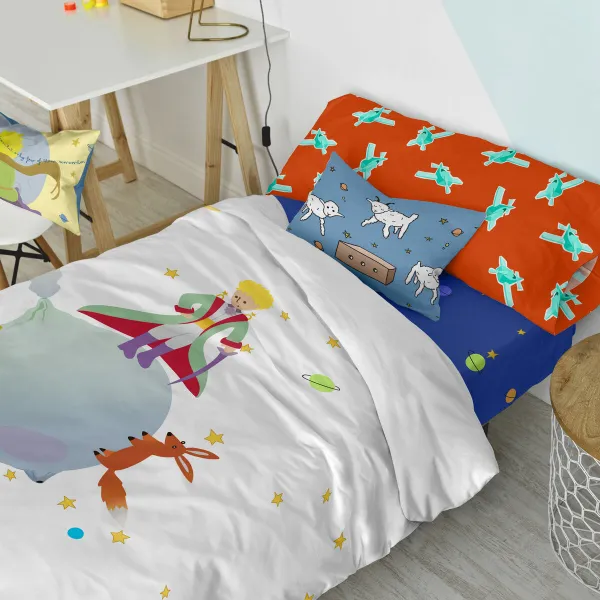 Комплект чехлов для одеяла HappyFriday Le Petit Prince Разноцветный 105 кровать 2 Предметы