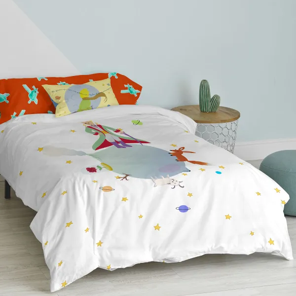 Комплект чехлов для одеяла HappyFriday Le Petit Prince Разноцветный 105 кровать 2 Предметы