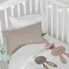 Pussilakanasetti HappyFriday Moshi Moshi Rabbit Family Monivärinen Vauvan kehto 2 Kappaletta