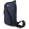 BMW Nylon Pocket & Metal Logo - Crossbody Phone Bag (Navy Blue)