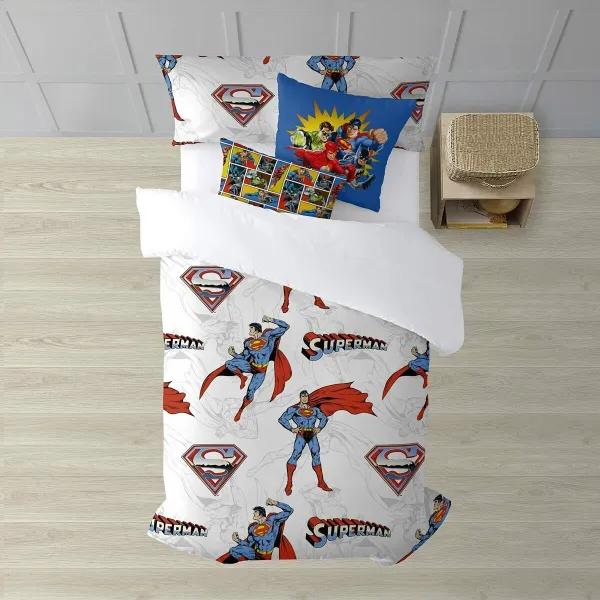 Ziemeļu pārvalks Superman Man of Steel Daudzkrāsains 175 Vītnes buklets 220 x 220 cm