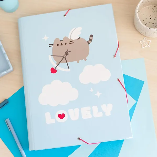 Pusheen - Folder / document storage bag from the Purrfect Love collection (24.5 x 34 cm)