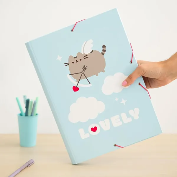 Pusheen - Folder / document storage bag from the Purrfect Love collection (24.5 x 34 cm)