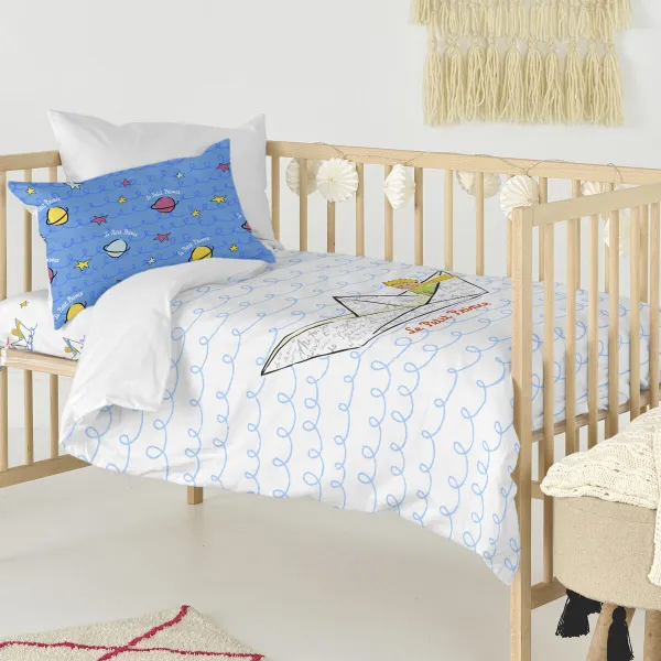 Antklodės užvalkalų rinkinys HappyFriday Le Petit Prince Navire Spalvotas Vaikiška lovytė 2 Dalys