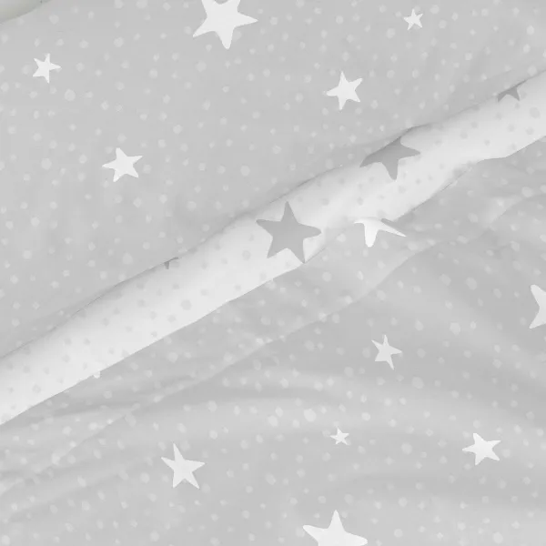 Мешок Nordic без наполнения HappyFriday Basic Kids Little star Серый 105 кровать 180 x 270 cm 2 Предметы