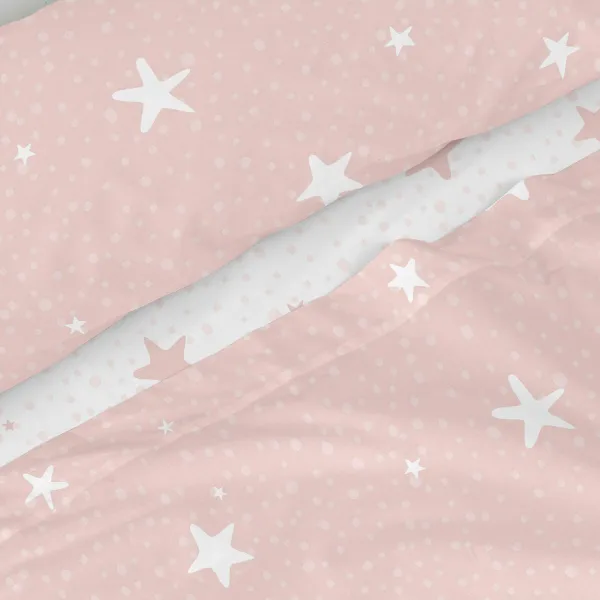 Мешок Nordic без наполнения HappyFriday Basic Kids Little star Розовый 80/90 кровать 2 Предметы