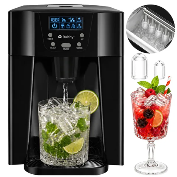 Ruhhy 2l black ice cube maker