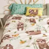 Antklodės užvalkalų rinkinys HappyFriday Moshi Moshi Happy Sloth Spalvotas Lova 80/90 2 Dalys