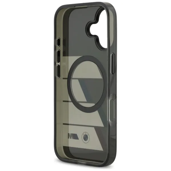 BMW M IML Metal Buttons Tricolor Lines MagSafe - Case iPhone 17 (anthracite)
