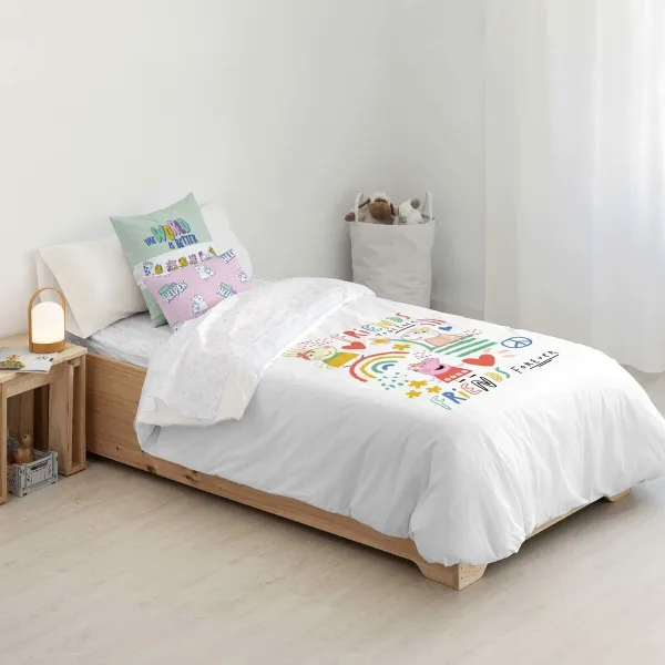Šiaurės šalių viršelis Peppa Pig Together Spalvotas 175 Siūlai 140 x 200 cm