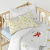 Duvet cover set HappyFriday Le Petit Prince Son Monde Multicolour Baby Crib 2 Pieces