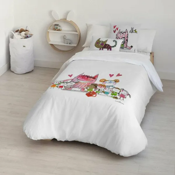 Ziemeļu pārvalks Decolores Al Cole Daudzkrāsains 175 Vītnes buklets 220 x 220 cm