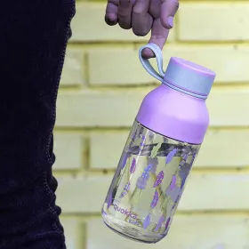 Quokka Ice Kids with strap - ecozen 430 ml water bottle with strap (Feathers)