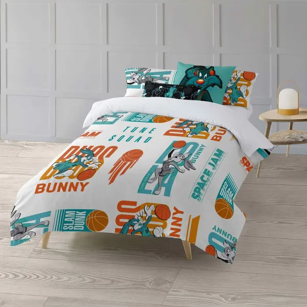 Pussilakana Looney Tunes Space Jam Monivärinen 175 Langat 180 x 220 cm