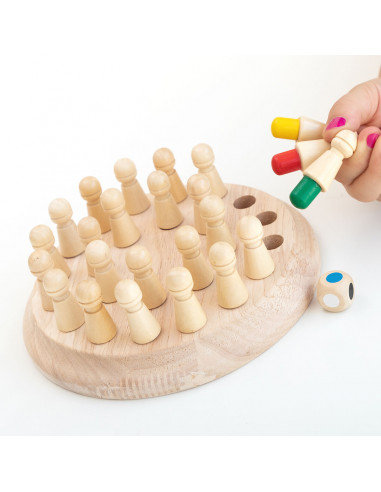 Wooden Memory Chess Taeda InnovaGoods 26 Pieces