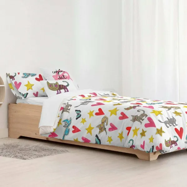 Ziemeļu pārvalks Decolores Gatets Daudzkrāsains 175 Vītnes buklets 240 x 220 cm