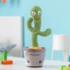 Dancing Talking Plush Cactus with Music and Multicolour LED Pinxi InnovaGoods