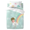Antklodės užvalkalų rinkinys HappyFriday Happynois Rainbow Spalvotas Vaikiška lovytė 2 Dalys