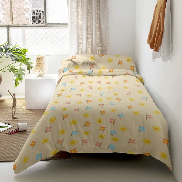 Комплект чехлов для одеяла HappyFriday Happynois Camping Разноцветный 80/90 кровать 2 Предметы