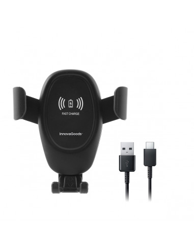 Mobile Phone Holder with Wireless Charger for Cars Wolder InnovaGoods