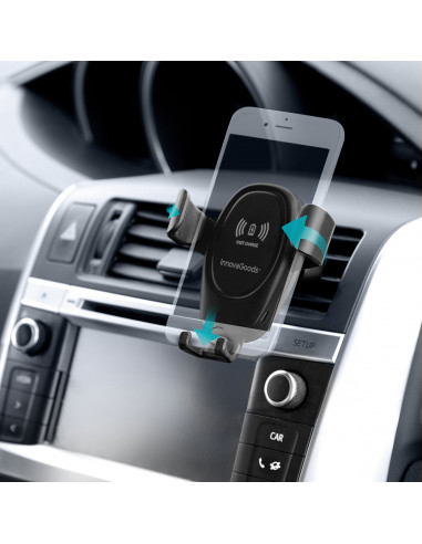 Mobile Phone Holder with Wireless Charger for Cars Wolder InnovaGoods