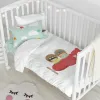 Pussilakanasetti HappyFriday Happynois Learning To Fly Monivärinen Vauvan kehto 2 Kappaletta