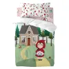 Antklodės užvalkalų rinkinys HappyFriday Mr Fox Red riding hood  Spalvotas Vaikiška lovytė 2 Dalys