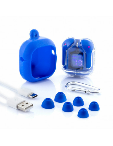 Wireless Earphones with Charging Case Blue InnovaGoods