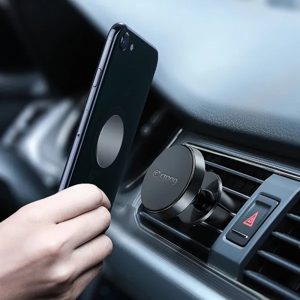Crong Magnetic Smart Car Holder – Magnetic car phone holder (black)
