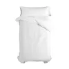 Duvet cover set HappyFriday Basic Kids White Single 2 Pieces